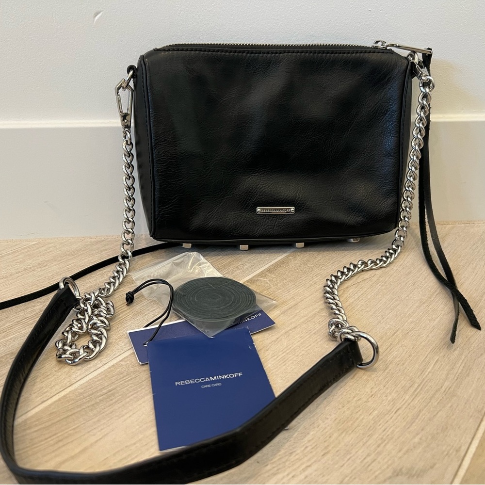 Rebecca Minkoff Avery crossbody purse with silver chain